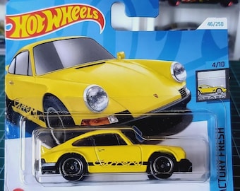 Hot Wheels PORSCHE 911 CARRERA RS 2.7 Yellow Short Card - Etsy