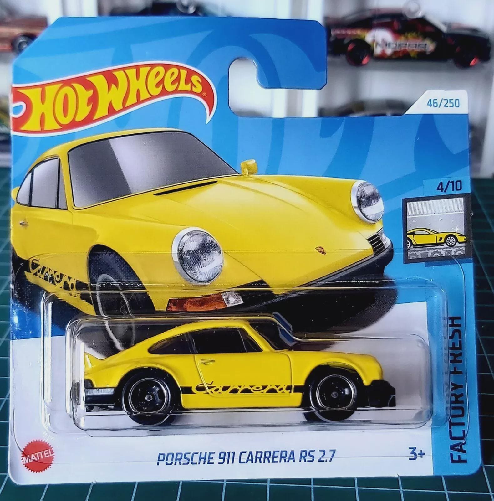 Hot Wheels PORSCHE 911 CARRERA RS 2.7 Yellow Short Card - Etsy