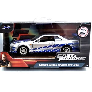 JADA 1/32 BRIAN'S is isnisans agt-r (r34) Fast and Furious 2024 Die Form