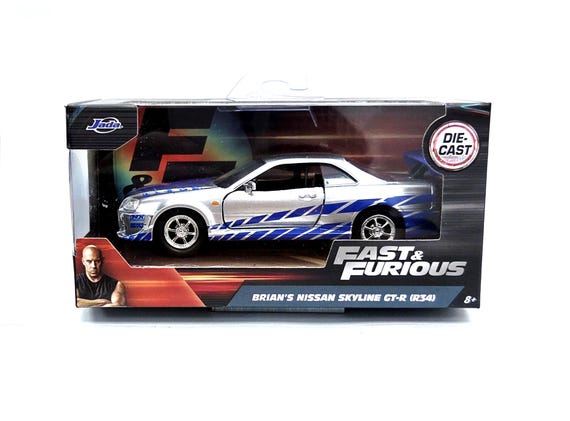 Jada 1/32 ブライアンズ 日産 スカイライン GT-R (R34) ワイルド