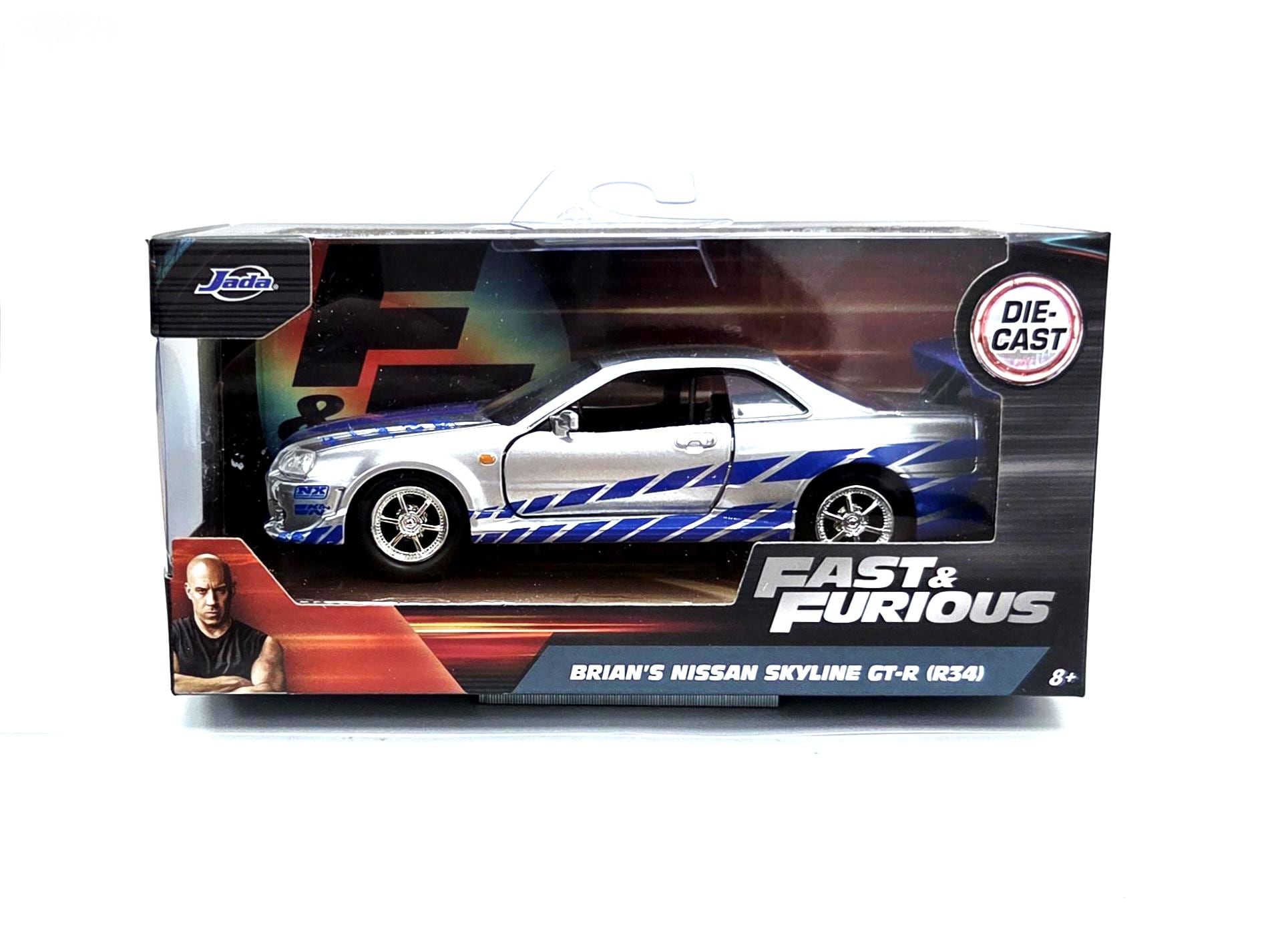 Jada 1/32 ブライアンズ 日産 スカイライン GT-R (R34) ワイルド