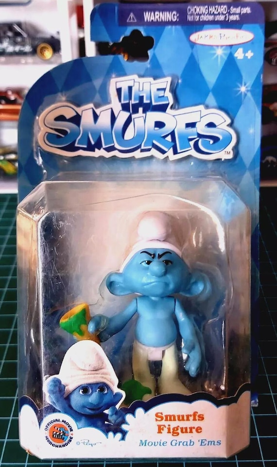 Rare Vintage Jakks Pacific THE SMURFS GROUCHY Old Stuff Smurfs