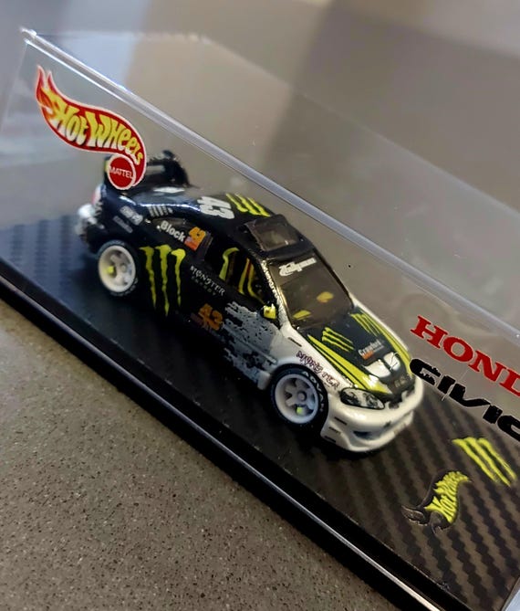 Hot Wheels Honda Civic Si Ken Block Monster Energy Gulf Custom MOC