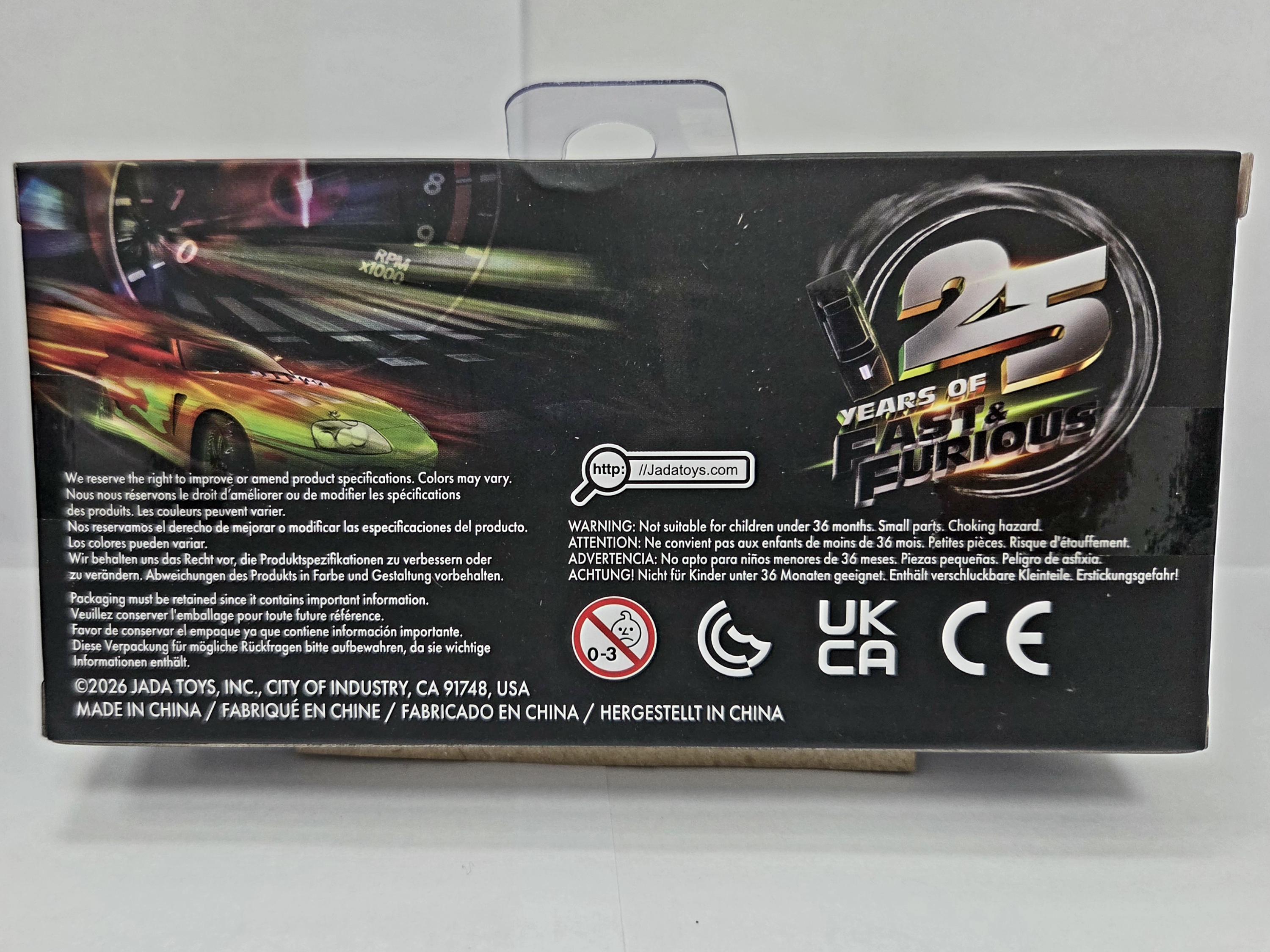 JADA 1/32 Brian's Toyota SUPRA Color Brush Finish 25 Years Fast
