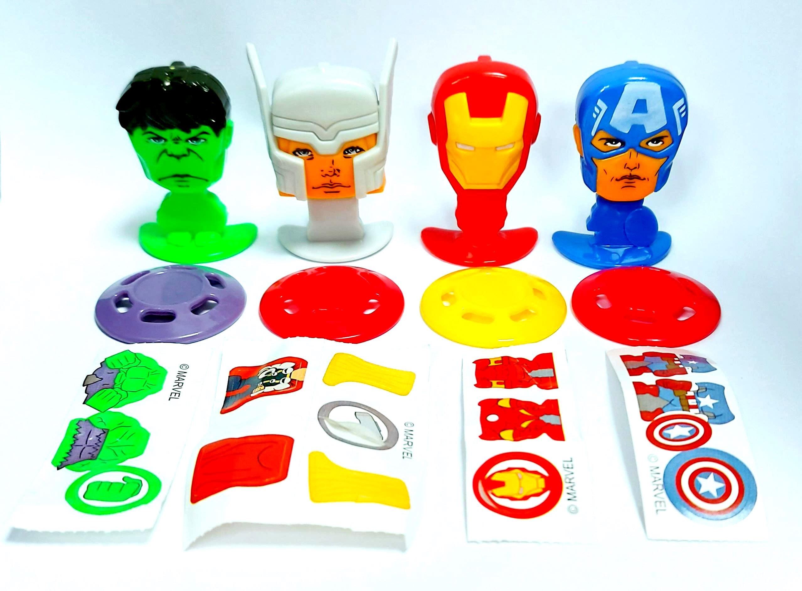 Kinder Joy Marvel Avengers Hulk Capitan America Iron Man Thor Kinder Joy Marvel Avengers Hulk Capitan America Iron Man Thor