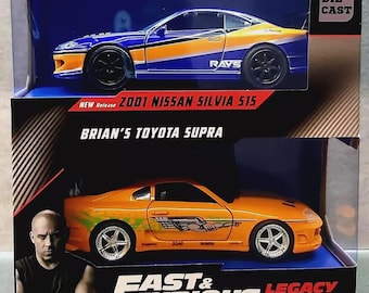 Jada Fast & Furious Nissan Silvia S15 Toyota Supra 2 Pack 1/32