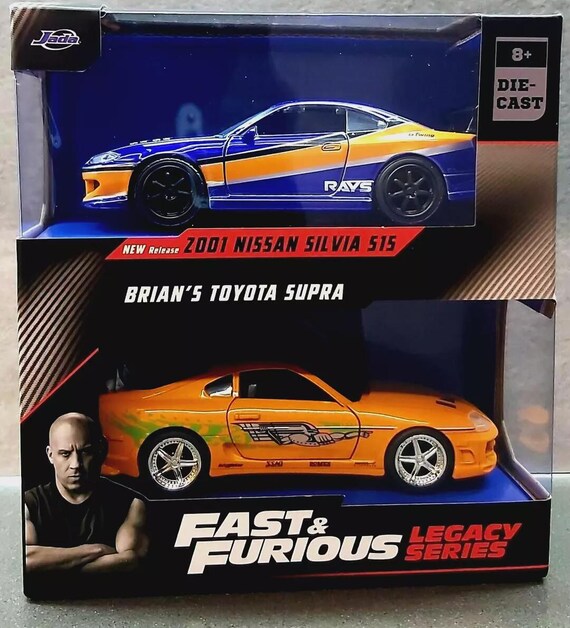 Jada Fast & Furious Nissan Silvia S15 Toyota Supra 2 Pack 1/32