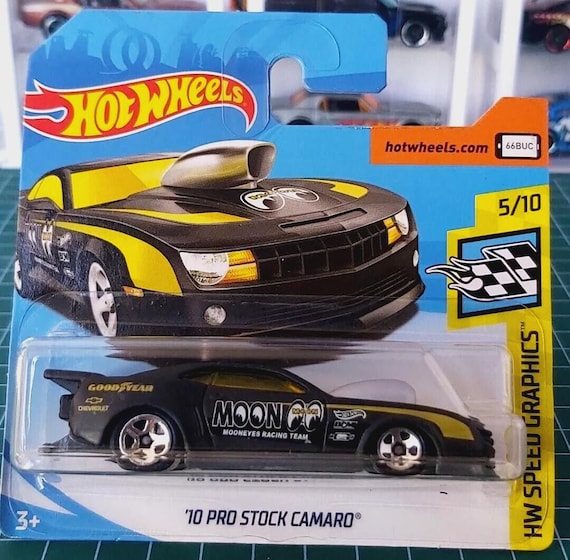 Hot Wheels 10 PRO Stock Camaro MOONEYES Good Year Black HW Speed
