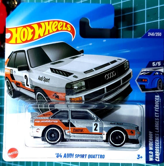 Hot Weels Treasure Hunt '84 Audi Sport Quattro Short Card Diecast