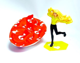 Rare vintage Kinder Joy BARBIE Blonde SD607 Figurines toys surprise ferrero joy