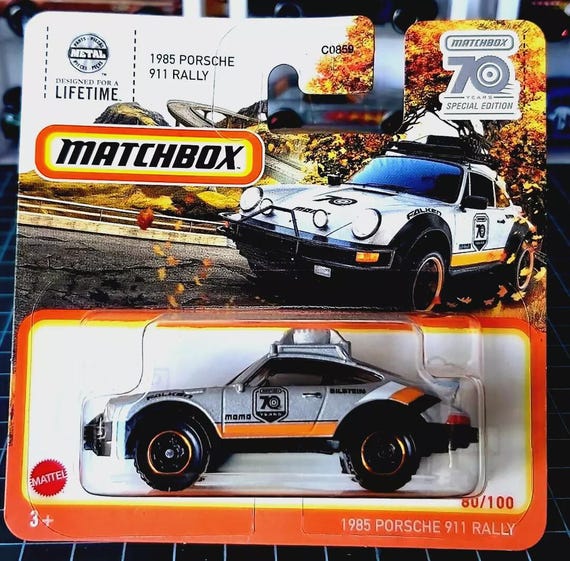 Matchbox 1985 PORSCHE 911 Rally 70 Anniversary Special Edition