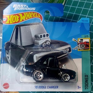 Hot Weels 70 Dodge Charger Tooned FAST and FURIOUS  Brian O'CONNER diecast die cast toy toys rare dom vintage
