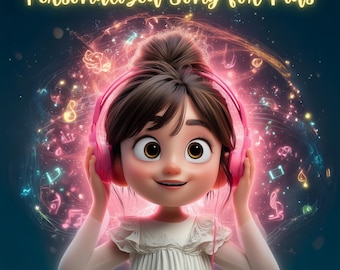 Gepersonaliseerde kinderliedjes | Aangepaste naamteksten, verjaardagscadeau (download)