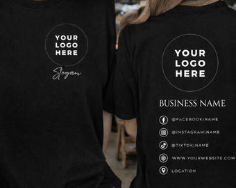 Custom Logo Business T-Shirt | Staff Uniform Apparel