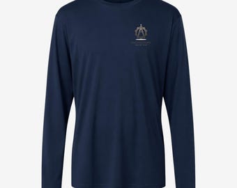 Custom Performance Long Sleeve Shirt | Business Logo Work Uniform Apparel