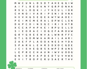 Crucigrama del Día de San Patricio para niños