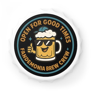 Fun Bottle Opener, Beer Lover&#39;s Gift, Party Tool, Unique Kitchen Gadget, Home Bar Accessory, Entertaining Essential, Open for Good Times