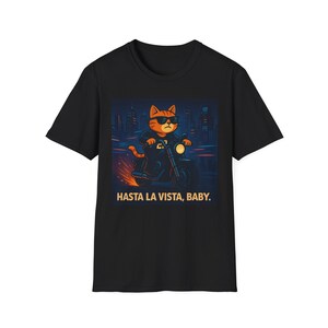 Cool Cat Motorcycle Unisex T-Shirt | Movie Fan Tee | Funny Pet Shirt | Gift for Cat Lovers | Vintage Style Tee | Casual Wear for Every Day
