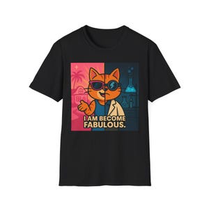 Camiseta de gato fabuloso / Camiseta gráfica unisex / Regalo encantador para amantes de los gatos / Ropa casual divertida / Moda de verano de moda