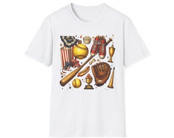 Sporty Fun Unisex Softstyle T-Shirt | Perfect for Game Days | Sports Fans | Casual Wear | Birthday Gifts | or Team Spirit