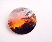 AUSTRALIAN BUSH SUNSET - Australian Sceen Series - Brooch