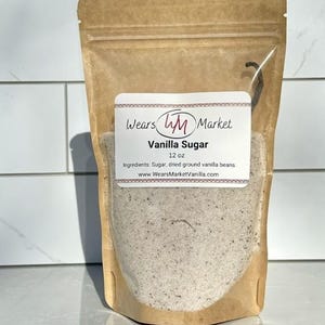 Vanilla Bean Sugar Real Vanilla Powder coffee tea popcorn 12oz