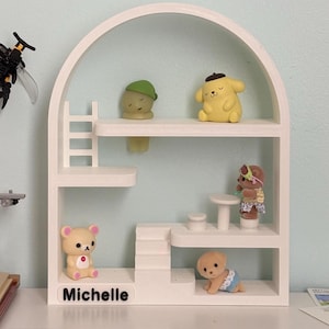 Smiski Trinket Play House Shelf: Customizable Figurine Display