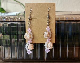 Handmade GLOW-in-the-Dark Beaded Earrings