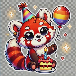 clipart de panda roux, png de panda roux mignon, panda roux kawaii, sticker panda roux, clipart animal dessin animé, image transparente de panda roux, autocollants