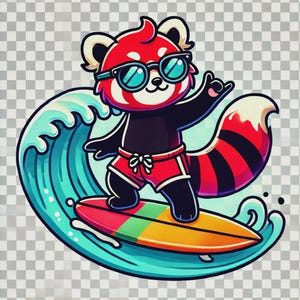 clipart de panda roux, png de panda roux mignon, panda roux kawaii, sticker panda roux, clipart animal dessin animé, image transparente de panda roux, autocollants