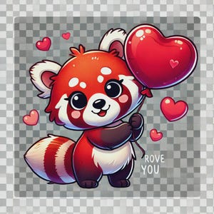 Imágenes prediseñadas de panda rojo, lindo panda rojo png, panda rojo kawaii, pegatina de panda rojo, imágenes prediseñadas de animales de dibujos animados, imagen transparente de panda rojo, pegatinas