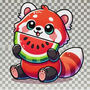 clipart de panda roux, png de panda roux mignon, panda roux kawaii, sticker panda roux, clipart animal dessin animé, image transparente de panda roux, autocollants