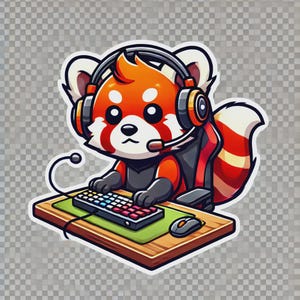 Imágenes prediseñadas de panda rojo, lindo panda rojo png, panda rojo kawaii, pegatina de panda rojo, imágenes prediseñadas de animales de dibujos animados, imagen transparente de panda rojo, pegatinas