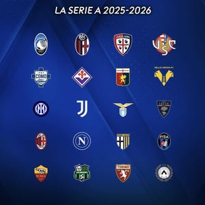 Loghi squadre Serie A 2025-26 / File SVG, PNG e PDF stemmi di calcio interi e divisi per layer di colore ideale per stampa vinile