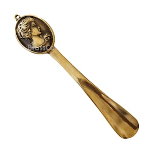 Vintage Style, Brass Shoe Horn, Cast Brass, Handmade