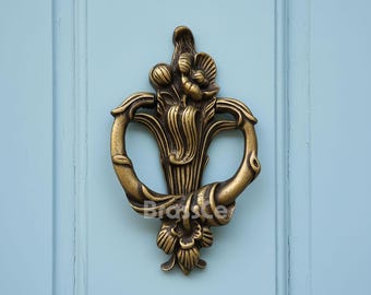 Antique Brass Door Knocker, Handcrafted