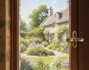 Puxador de janela feito à mão em latão fundido estilo vintage