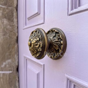 Vintage Style, Handcrafted, Antique Brass,Large, Door Knob