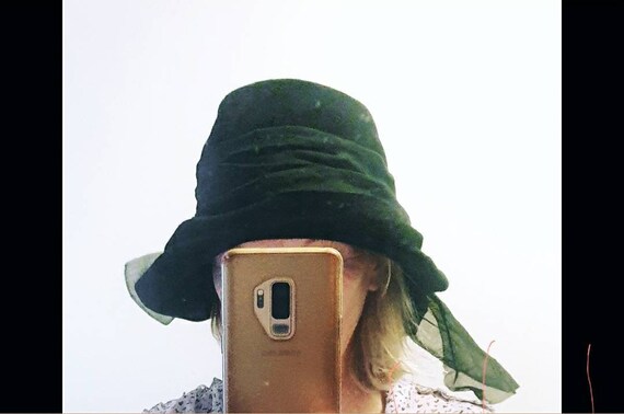 Squashed Peachbloom Hat With Organdie 