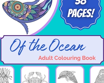 Of the Ocean – An Adult Colouring Book for Calm & Creativity