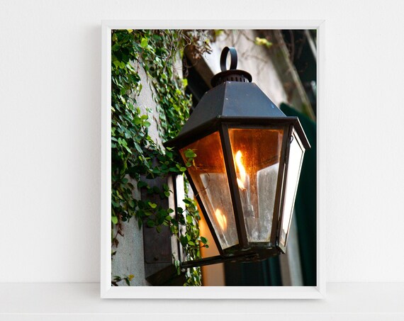 Charleston Sc Photography Gas Lamp Print Southern Home Decor