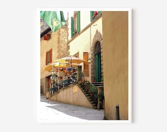 Cortona Italy Print, Italian Cafe Art, Osteria del Teatro, Tuscany Photography, Kitchen Wall Art, Tuscan Home Decor, Italy Picture