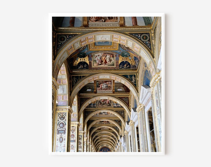 Saint Petersburg Photography, Hermitage Museum Print, Raphael Loggias, Russia Photograph, Architecture Photo, Available Framed or Matted