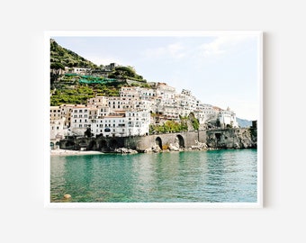 Amalfi Print, Italy Photography, Italian Coast Photo, Mediterranean Art, Seaside Village Photograph, Turquoise Art, Amalfi Travel Print