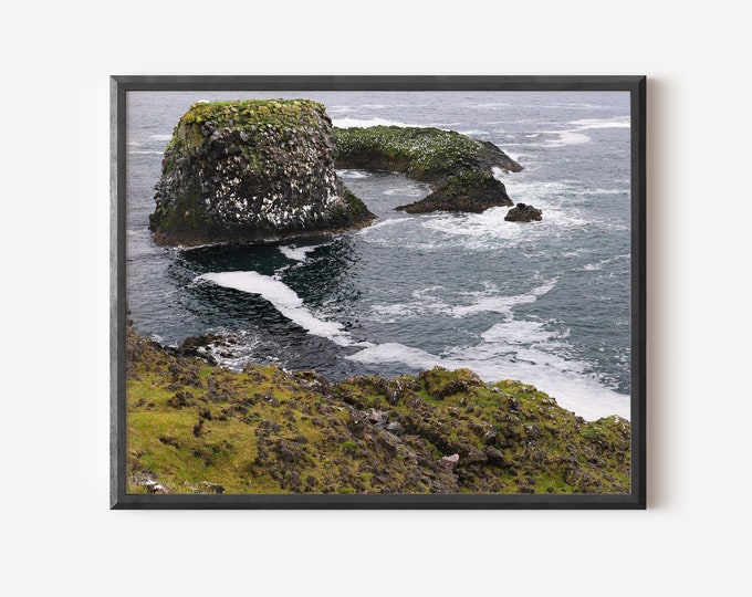 Iceland Photography, Icelandic Landscape, Snaefellsnes Peninsula Photo, Arnarstapi Photograph, Bird Cliffs Photo, Travel Photography