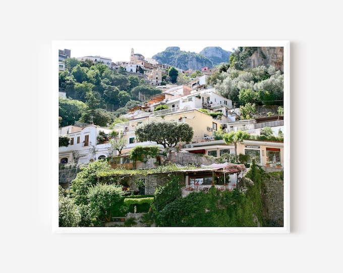 Positano Print, Italy Photography, Positano Street Photo, Amalfi Coast Art, Italian Wall Art, Mediterranean Decor, Travel Photography Print