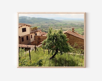 Tuscany Wall Art, Italian Countryside, Italy Photography, Tuscany Print, Tuscan Decor, Mediterranean Art, Farmhouse Decor, Tree Photo