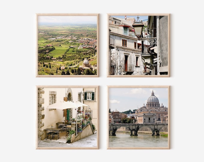 Italian Photography Print Collection - Square Italy Photo Gallery - Rome Travel Photography - Tuscany Pictures - Sicily Photos - Wall Art