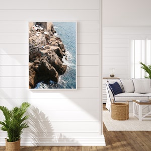 Croatia Print, Buza Bar, Dubrovnik Croatia, Dubrovnik Photography, Croatia Art, Travel Wall Art, Beach Cliffs Photo, Croatia Seascape image 4