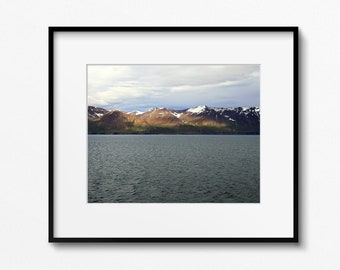 Iceland Photography, Icelandic Landscape, Akureyri Photo, Iceland Coastline Print, Framed or Matted Wall Art, Iceland Travel Gift